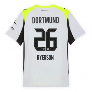 Lacne Muži Futbalové dres Borussia Dortmund Julian Ryerson #26 2025-26 Krátky Rukáv - Preč